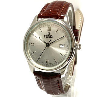フェンディ(FENDI)の極美品！　FENDI フェンディ　電池&ベルト新品交換済み　メンズ腕時計(腕時計(アナログ))