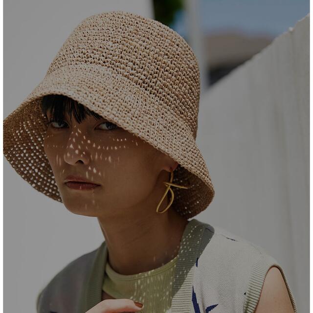 Ameri VINTAGE(アメリヴィンテージ)のMEDI RAFFIA LADY HAT レディースの帽子(ハット)の商品写真