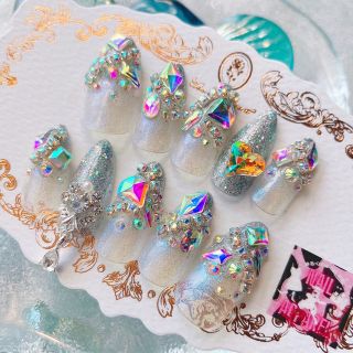 ¥1700*ブラックパーティ*ネイルチップ 付け爪 ゴールド 黒 蝶々 ギャル