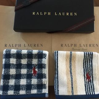 ラルフローレン(Ralph Lauren)の2枚⭐︎タオルハンカチ⭐︎ラルフローレン 新品 ギフト(ハンカチ/ポケットチーフ)