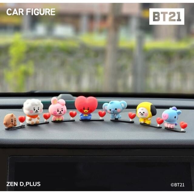 BT21 - Bt21 BTS マスクホルダー カーフィギュア 2点 CHIMMY COOKYの ...