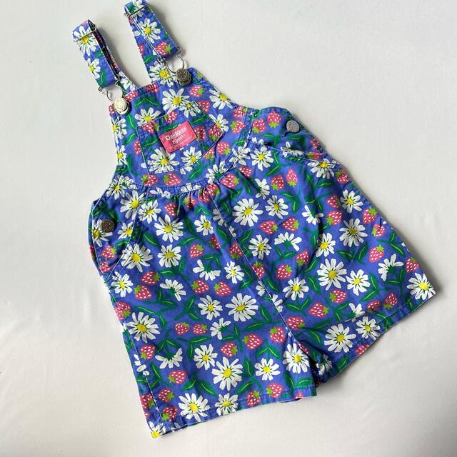 キッズ服女の子用(90cm~)オシュコシュ　イチゴ柄　ショートオール