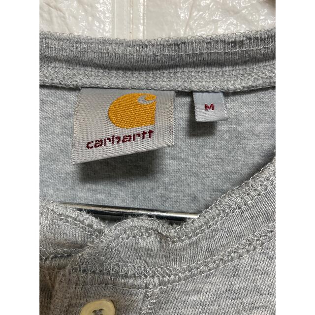 carhartt(カーハート)のCarhartt カーハート ヘンリーネック　グレー　M  Tシャツ メンズのトップス(Tシャツ/カットソー(半袖/袖なし))の商品写真