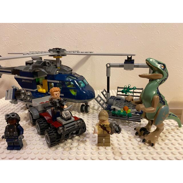 Lego(レゴ)のレゴ　ジュラシック　ブルーのヘリコプター追跡 キッズ/ベビー/マタニティのおもちゃ(積み木/ブロック)の商品写真