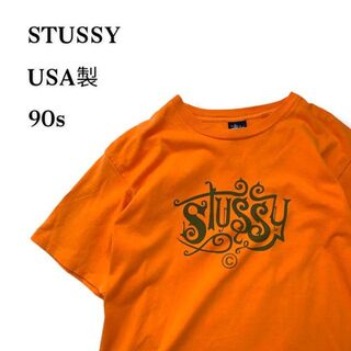 ステューシー(STUSSY)のステューシー　紺タグ　90s USA製　Tシャツ　半袖　Mサイズ　stussy(Tシャツ/カットソー(半袖/袖なし))
