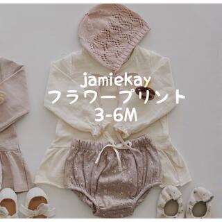 キャラメルベビー&チャイルド(Caramel baby&child )のjamiekay フラワープリント 3-6M(パンツ)
