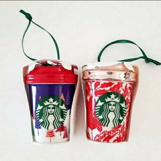 スターバックスコーヒー(Starbucks Coffee)の新品☆スターバックス クリスマス限定 ホリデー オーナメント セット 韓国(置物)