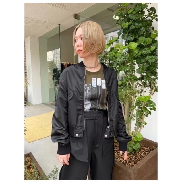 MM6(エムエムシックス)のMM⑥（エムエムシックス）/ Logo Short Blouson レディースのジャケット/アウター(スタジャン)の商品写真