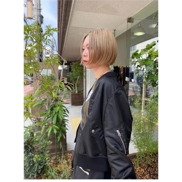 MM6(エムエムシックス)のMM⑥（エムエムシックス）/ Logo Short Blouson レディースのジャケット/アウター(スタジャン)の商品写真