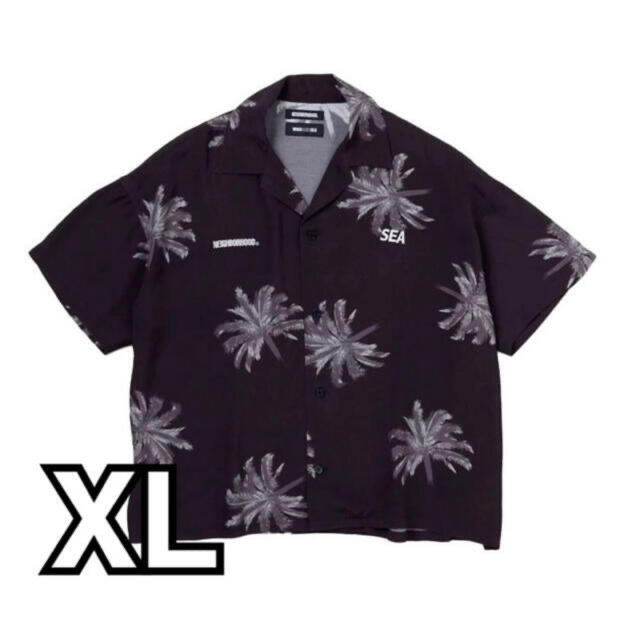 NHWDS HAWAIIAN / R-SHIRT . SS BLACK