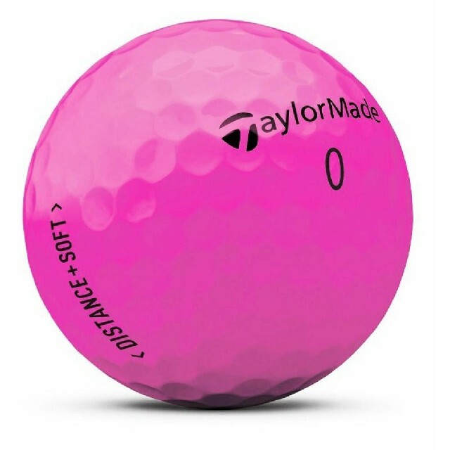TaylorMade(テーラーメイド)の【新品】テーラーメイド ゴルフ　ボール ディスタンス+ ソフト ピンク　18個 スポーツ/アウトドアのゴルフ(その他)の商品写真