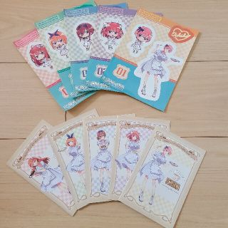 五等分の花嫁 ミニノート、ステッカー(キャラクターグッズ)