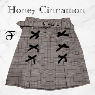 ハニーシナモン(Honey Cinnamon)の【美品】Honey Cinnamon チェック柄スカート(ミニスカート)
