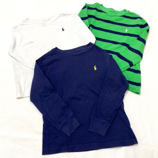 ラルフローレン(Ralph Lauren)の【ラルフローレン】3T ロンT 長袖 シャツ セット ポニー シンプル ボーダー(Tシャツ/カットソー)