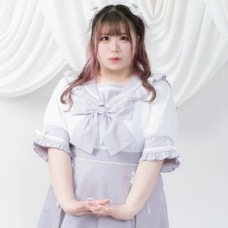 ユメテンボウ(夢展望)の夢展望 dearmylovewhip レース フリル リボン セーラー ブラウス(シャツ/ブラウス(半袖/袖なし))