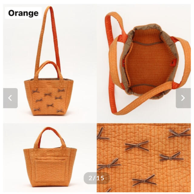 Gypsophilaジプソフィア　Town bag Sサイズ　orange
