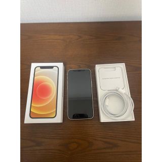 アイフォーン(iPhone)のiPhone12mini 128gb 美品中古　ホワイト白(スマートフォン本体)