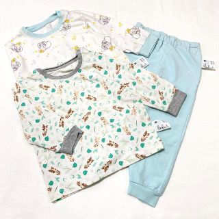 ユニクロ(UNIQLO)の【ユニクロ】長袖 ストレッチパジャマ ディズニー ダンボ チップ デール セット(パジャマ)