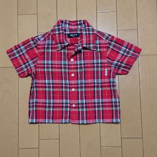 コムサイズム(COMME CA ISM)の美品❇️キッズ半袖ボタンシャツ 100【COMME CA ISM】(Tシャツ/カットソー)