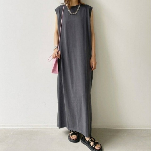 LA APPAREL ロサンゼルスアパレル N/S Maxi Onepieceワンピース