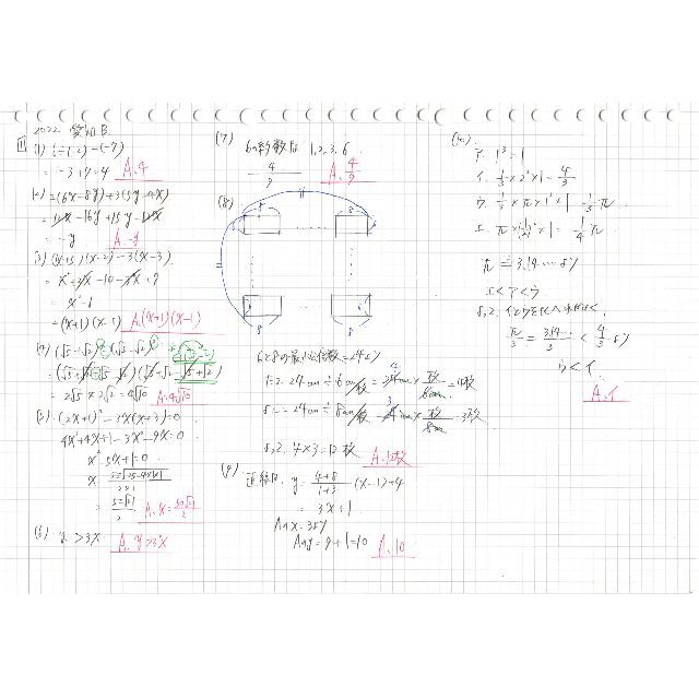 塾講師オリジナル数学解説 全問動画付 愛知 公立高校入試 2023 過去問