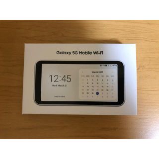 ギャラクシー(Galaxy)の新品未使用 Galaxy 5G Mobile Wi-Fi SCR01 ホワイト(PC周辺機器)