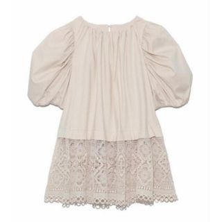 セルフォード(CELFORD)の【美品】CELFORD セルフォード レースコンビチュニックTシャツ(シャツ/ブラウス(半袖/袖なし))