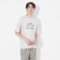 【ベージュ】【46】サボテンカレッジロゴ Tシャツ