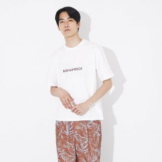 アバハウス(ABAHOUSE)の【ホワイト】バハカリフォルニア ネオンプリントフロッキーTシャツ(Tシャツ/カットソー(半袖/袖なし))