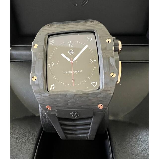 独創的 Apple Watch - 新品 GOLDEN CONCEPT RSC44 ブラック/ローズゴールド ラバーベルト