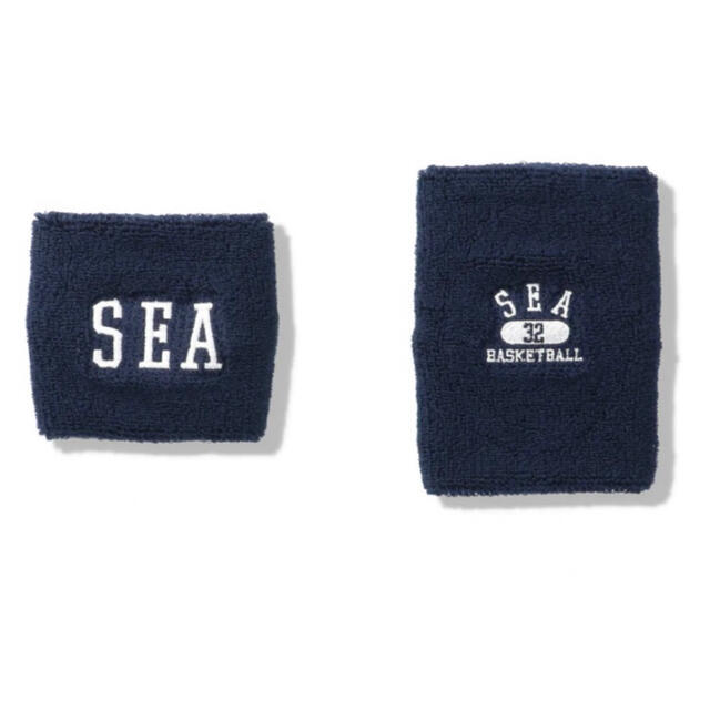 SEA (A-HOOPS-32) WRIST BANDS-2PCS / NAVY