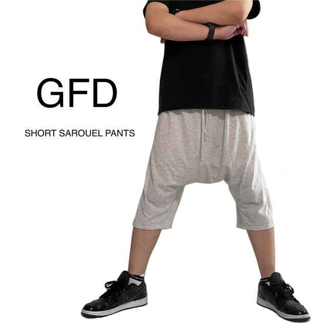 GFD サルエルパンツ　ショートパンツ　ハーフパンツ　ワイドパンツ　 メンズのパンツ(サルエルパンツ)の商品写真