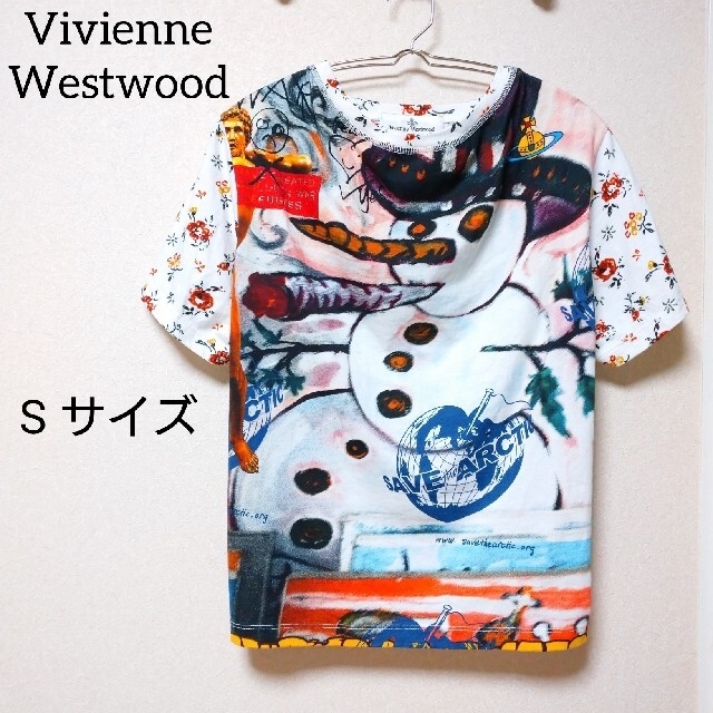 vivienne westwood スノーマン オーブ 花柄 Tシャツ