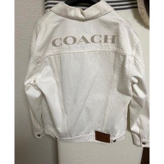 コーチ(COACH)のジージャン　白　　coach(Gジャン/デニムジャケット)