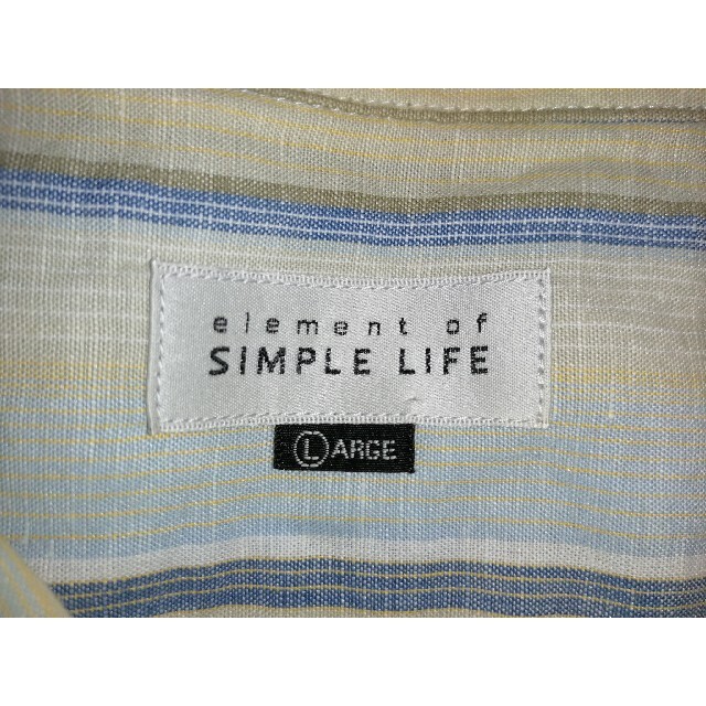 SIMPLE LIFE(シンプルライフ)のSIMPLE LIFE/シンプルライフ/ストライプ/シャツ/麻/レナウン/ メンズのトップス(シャツ)の商品写真