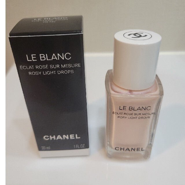 CHANEL(シャネル)の美品　シャネル ル ブラン ロージー ドロップス 30ml コスメ/美容のベースメイク/化粧品(フェイスカラー)の商品写真