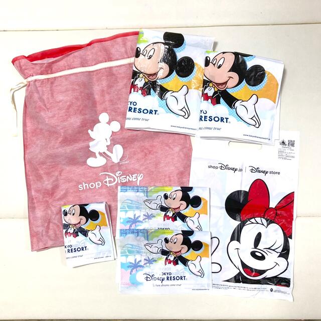 日本製 Disney ７点セット ディズニー ショップ袋 ミッキー ミニー ショップ袋 S Hail Qa