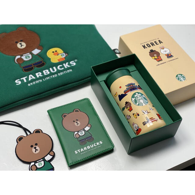 Starbucks Coffee(スターバックスコーヒー)の韓国スターバックス　ラインフレンズ　コリアファンシータンブラー　355ml インテリア/住まい/日用品のキッチン/食器(タンブラー)の商品写真