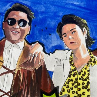 psy&suga  アクリル水彩画①(絵画/タペストリー)