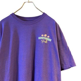 【希少カラー】古着 ビッグロゴtシャツ パープル XL(Tシャツ/カットソー(半袖/袖なし))