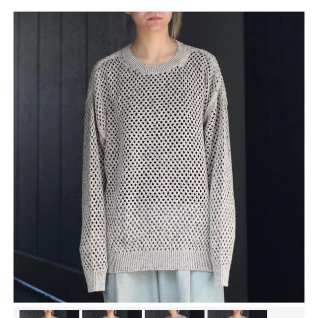 100%安心保証 cardigan yoke 22ss Meshed SS Knit knit Crewneck YOKE