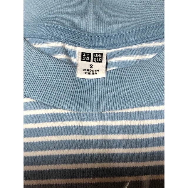 UNIQLO(ユニクロ)の【オンライン完売品】オーバーサイズボーダーTシャツ(5分袖) メンズのトップス(Tシャツ/カットソー(半袖/袖なし))の商品写真