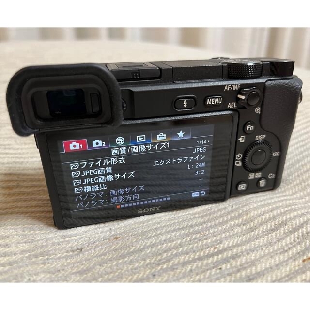 SONY α6400 ボディ　ILCE−6400 ショット数2468枚 スマホ/家電/カメラのカメラ(ミラーレス一眼)の商品写真