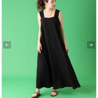 プラージュ(Plage)の【こにさま専用】新品タグ付　Plage  キャミワンピース ブラック 36(ロングワンピース/マキシワンピース)