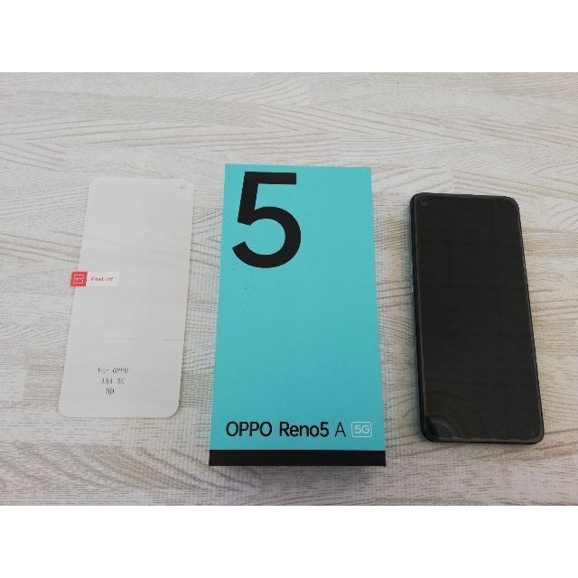 Oppo reno 5a 128GB アイスブルー ブルー フィルムおまけ