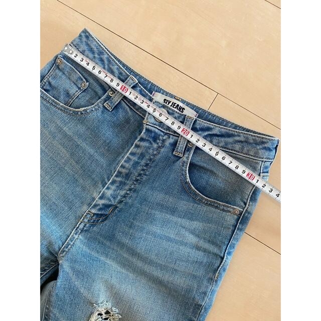 SLY jeans レディースダメージデニム ジーンズ 2