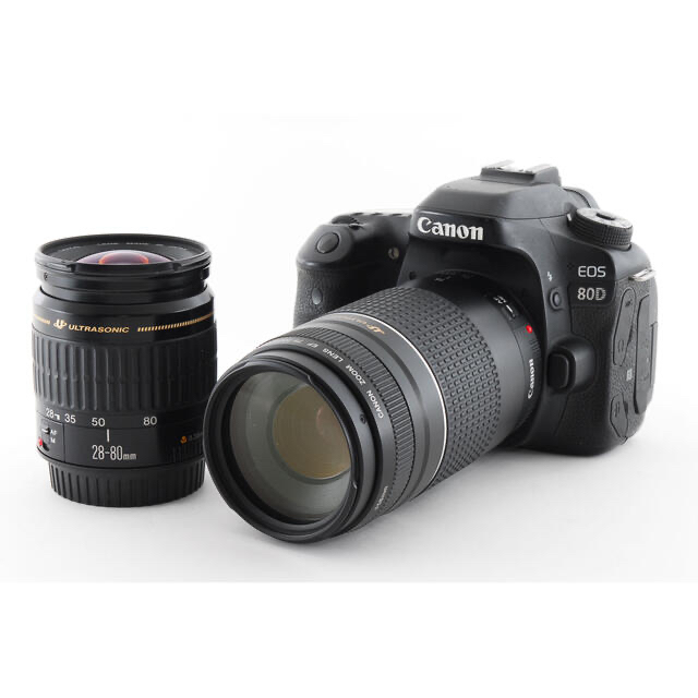 てなグッズや キャノン - Canon Canon 80D標準&望遠ダブルレンズセット