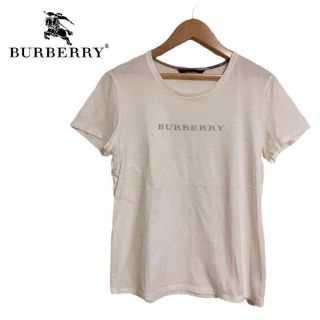 バーバリー(BURBERRY)のBERBERRY LONDON バーバリー　Tシャツ　半袖　ホワイト　白　2(Tシャツ(半袖/袖なし))