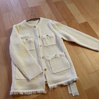 アプワイザーリッシェ ツイードジャケット ノーカラージャケット