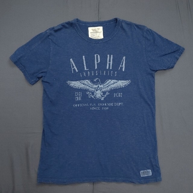 ALPHA INDUSTRIES(アルファインダストリーズ)のALPHA Tシャツ（紺色）X-LARGE メンズのトップス(Tシャツ/カットソー(半袖/袖なし))の商品写真